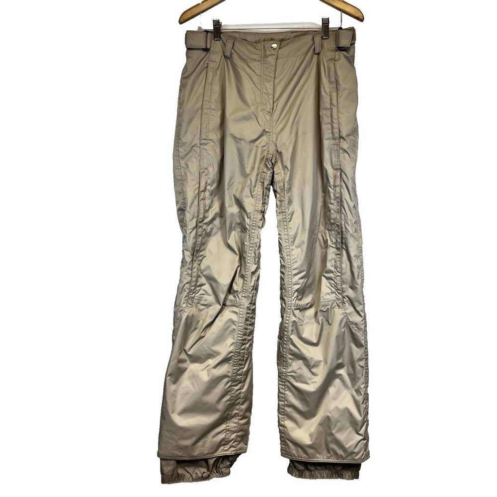 Obermeyer Womens Ski Pants Size 10 Long Storm Pant Pockets Adjustable Waist Snow